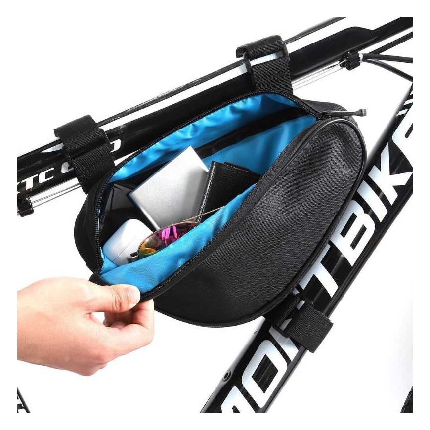 Сумка на раму велосипеда Wozy 11BK Double Fix водонепроницаемая 1.5L – 5