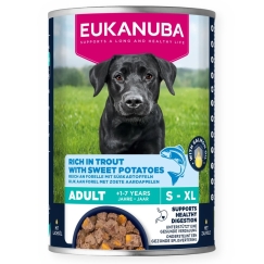 EUKANUBA Life Care rikkalik forelli ja maguskartulitega - märg koeratoit - 400g