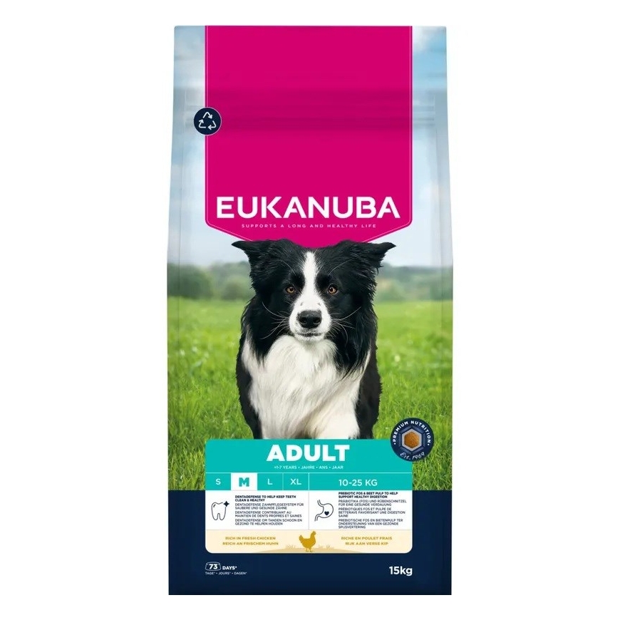 EUKANUBA Premium Nutrition Adult Medium Breed Chicken - dry dog food - 15kg