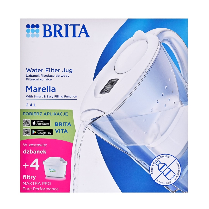 Brita Marella + 4 Maxtra Pro PP suodatinvesikannu – 2
