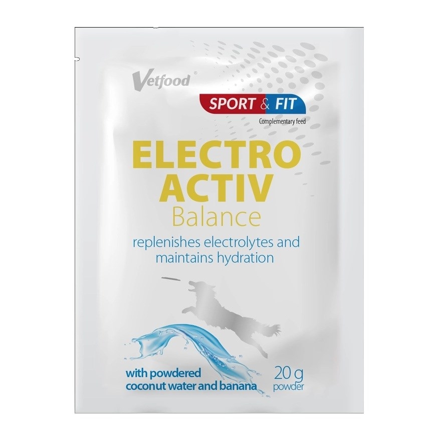 VETFOOD Electroactiv Balance Banana - papildinājumi suņiem un kaķiem - 20g