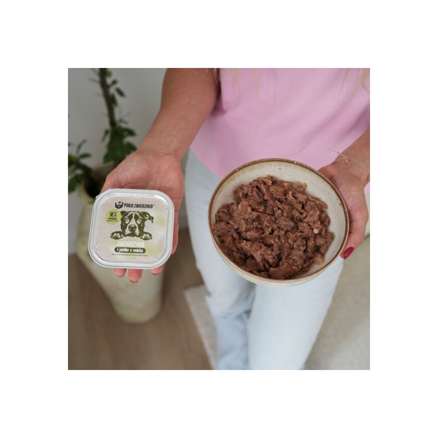 PAKA ZWIERZAKA Lamb and apple with mint Mono - niiske koeratoit - 150g – 3