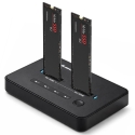 Qoltec 52366 M.2 NVMe SSD dokstacija | PCIe | USB-C | 20 Gb/s | DUAL 2 x 8TB | Offline klonēšana Qoltec 52366 M.2 NVMe SSD dokstacija | PCIe | USB-C | 20 Gb/s | DUAL 2 x 8TB | Offline klonēšana