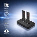 Qoltec 52366 M.2 NVMe SSD dokstacija | PCIe | USB-C | 20 Gb/s | DUAL 2 x 8TB | Offline klonēšana Qoltec 52366 M.2 NVMe SSD dokstacija | PCIe | USB-C | 20 Gb/s | DUAL 2 x 8TB | Offline klonēšana