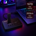Qoltec 52366 Док-станция для SSD M.2 NVMe | PCIe | USB-C | 20 Гбит/с | DUAL 2 x 8TB | Офлайн-клонирование Qoltec 52366 Док-станция для SSD M.2 NVMe | PCIe | USB-C | 20 Гбит/с | DUAL 2 x 8TB | Офлайн-клонирование