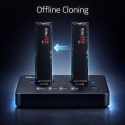 Qoltec 52366 M.2 NVMe SSD dokų stotis | PCIe | USB-C | 20 Gb/s | DUAL 2 x 8TB | Offline klonavimas Qoltec 52366 M.2 NVMe SSD dokų stotis | PCIe | USB-C | 20 Gb/s | DUAL 2 x 8TB | Offline klonavimas