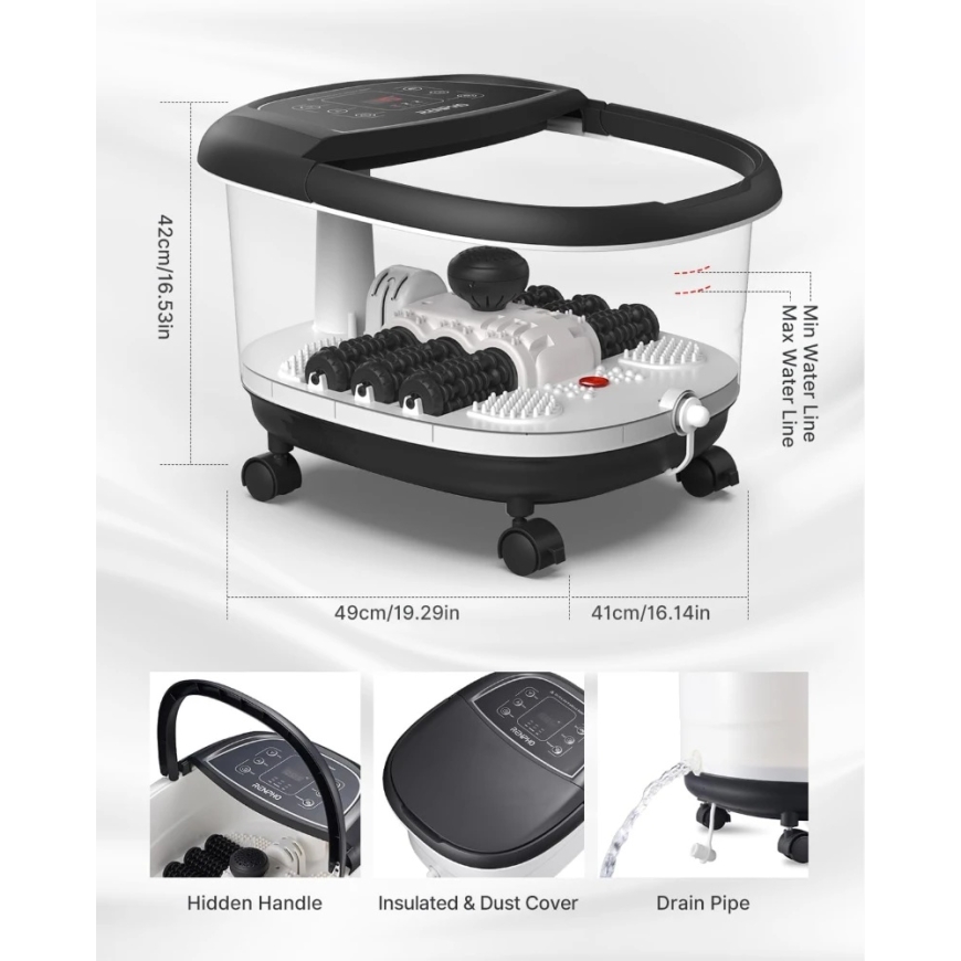 RENPHO Foot Spa Bath Massager Pro JD618 – 4