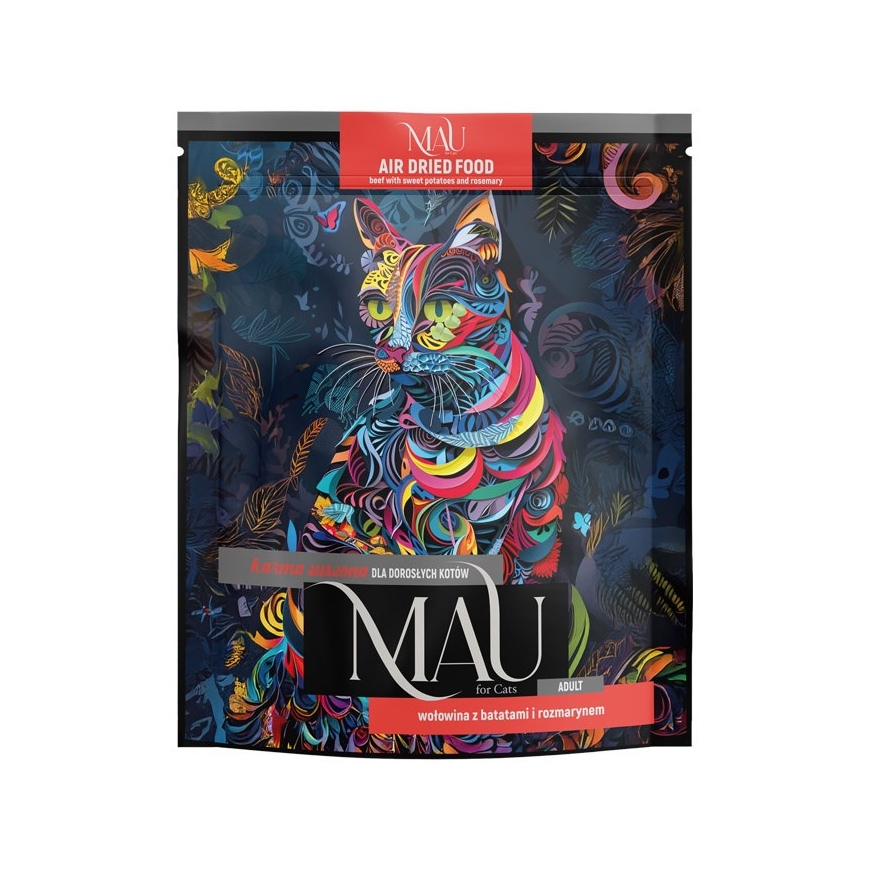 MAU Air Dried Beef with Sweet Potatoes and Rosemary - Dry Cat Food - 700g