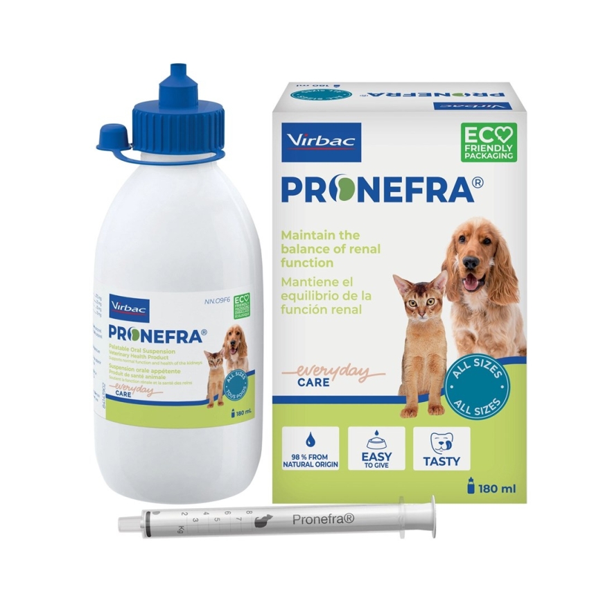 VIRBAC Pronefra neerutoetused - toidulisandid koertele ja kassidele - 180 ml