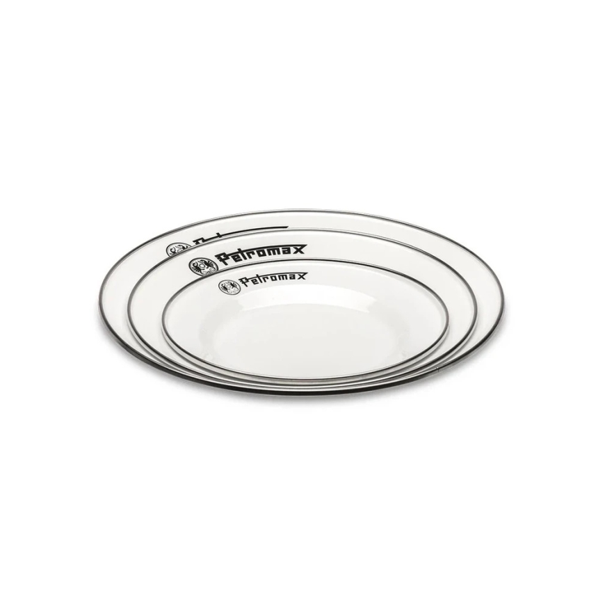 Emaljētās šķīvīši 2 gab. 18 cm Petromax Balti – 3