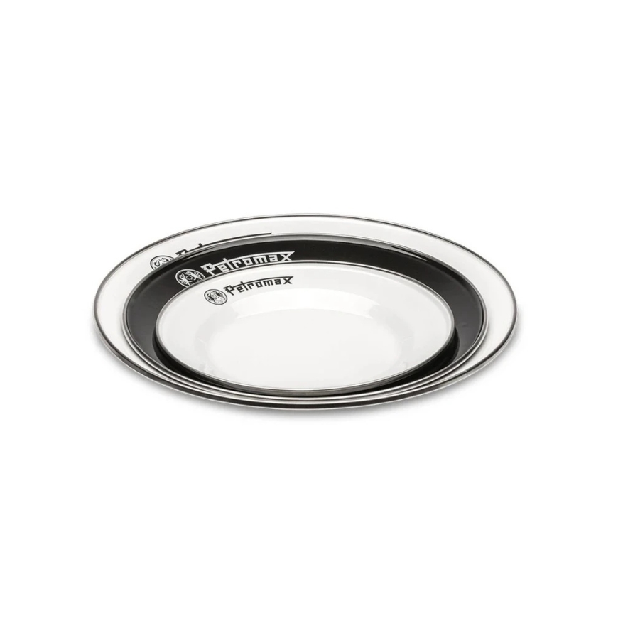 Emaloidut lautaset 2 kpl 18 cm Petromax Valkoinen – 4