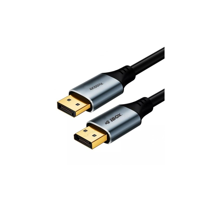 iBox ITVDP011 DisplayPort kabelis 4K 60Hz auksinis kištukas 1 m
