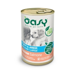 OASY One Protein Puppy & Junior Medium/Large Lašiša - šlapias šunų maistas - 400g