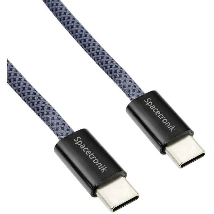 Spacetronik USB-C PD100/240W Kaapeli 2m Tummansininen