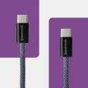 Spacetronik USB-C PD100/240W Kaabel 2m Tume Sinine Spacetronik USB-C PD100/240W Kaabel 2m Tume Sinine