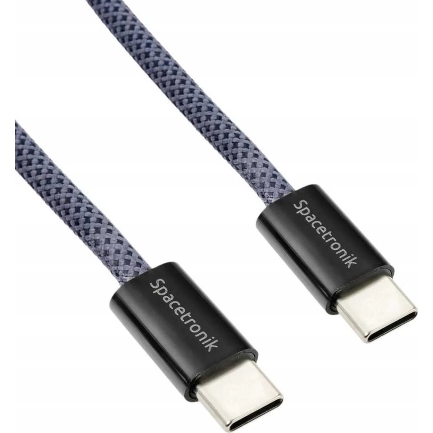 Кабель Spacetronik USB-C PD100/240W 2м темно-синий – 5