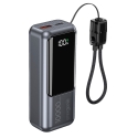 Gembird PB10-PD20-LCD-02 Kompaktiškas greito įkrovimo power bank su LCD ekranu, 20W, 10000 mAh, kosminė pilka Gembird PB10-PD20-LCD-02 Kompaktiškas greito įkrovimo power bank su LCD ekranu, 20W, 10000 mAh, kosminė pilka