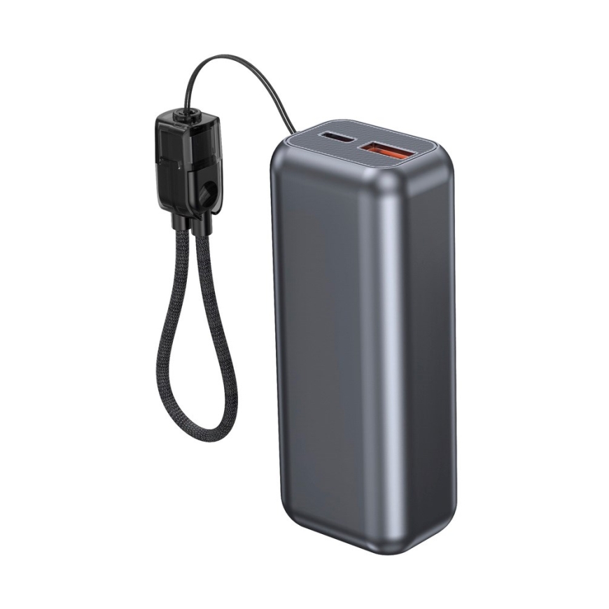 Gembird PB10-PD20-LCD-02 Compact fast charging power bank with LCD display, 20W, 10000 mAh, spacegrey – 2