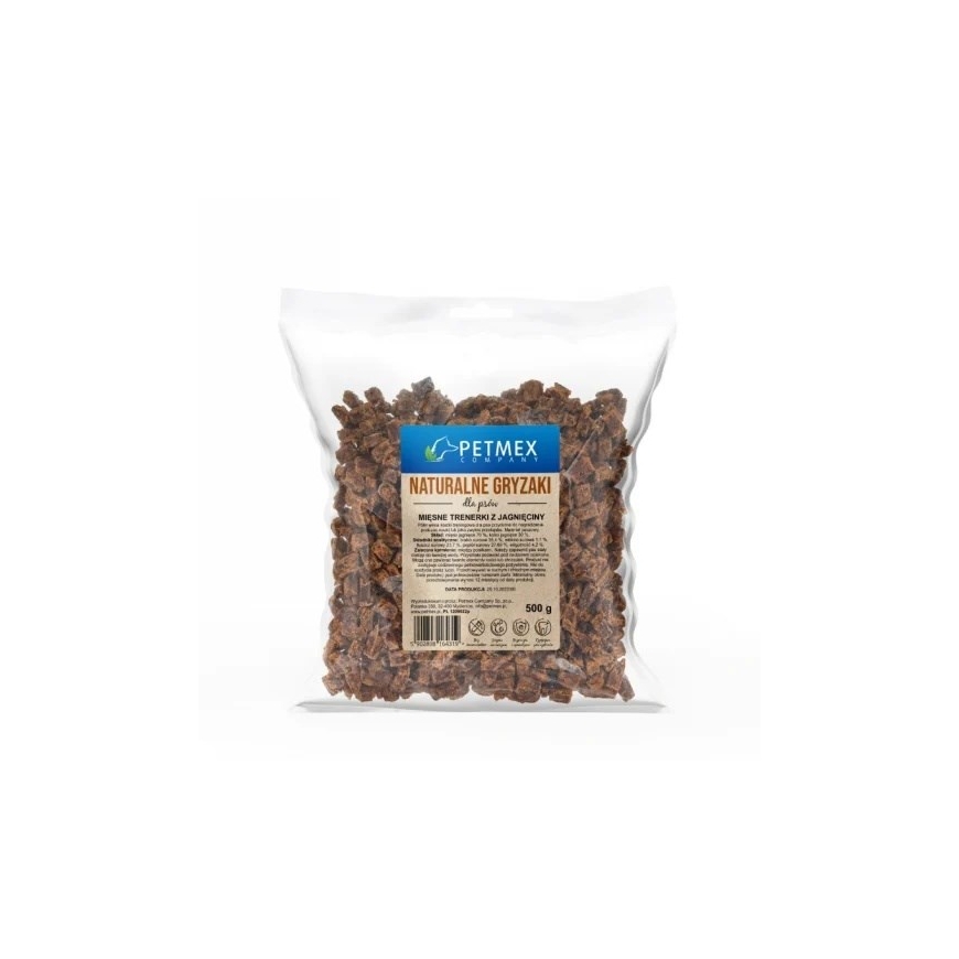 PETMEX jēra gaļas apmācības našķi – suņu našķis – 500g