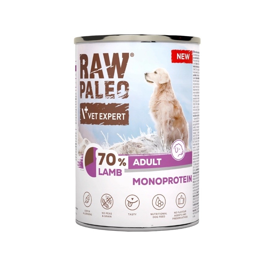 VETEXPERT Toores Paleo Mono Lamb - niiske koeratoit - 400g