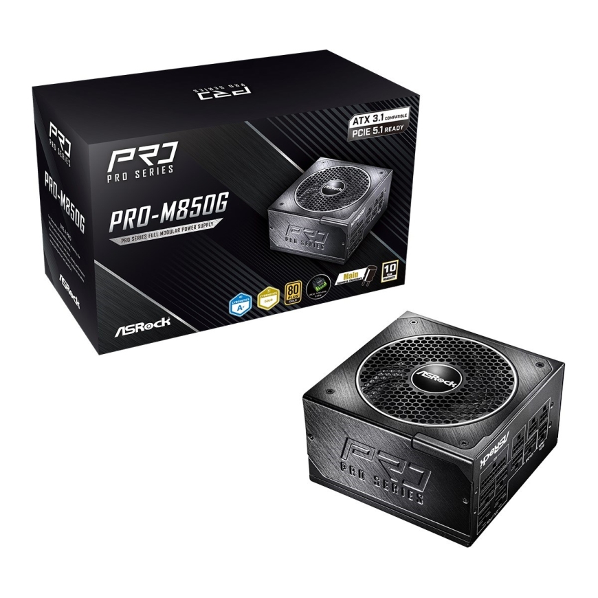 Блок питания Asrock PRO-M850G 850W 80 PLUS Gold