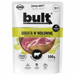 BULT Rich in Beef – šlapias šunų maistas – 500g