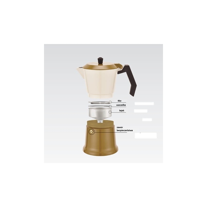 Alumiininen moka-astia MR-1657-9-BEIGE MAESTRO – 2