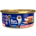 OPTIVITAL Mousse Losos - drėgnas kačių maistas - 85g