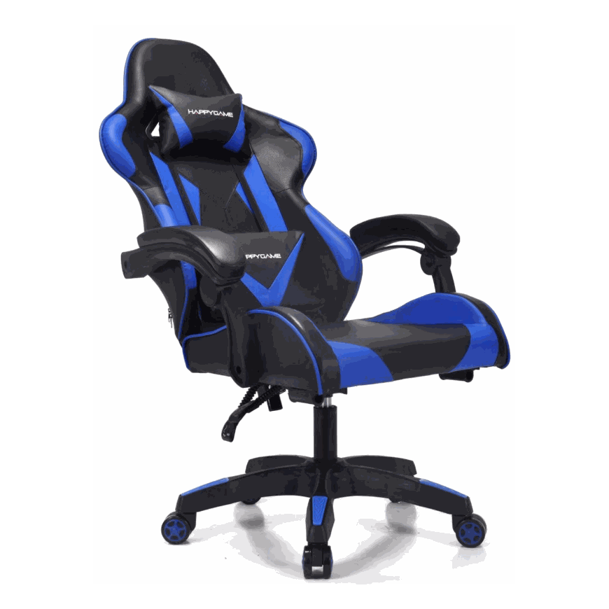HAPPYGAME Žaidimų kėdė 7911 juoda/mėlyna