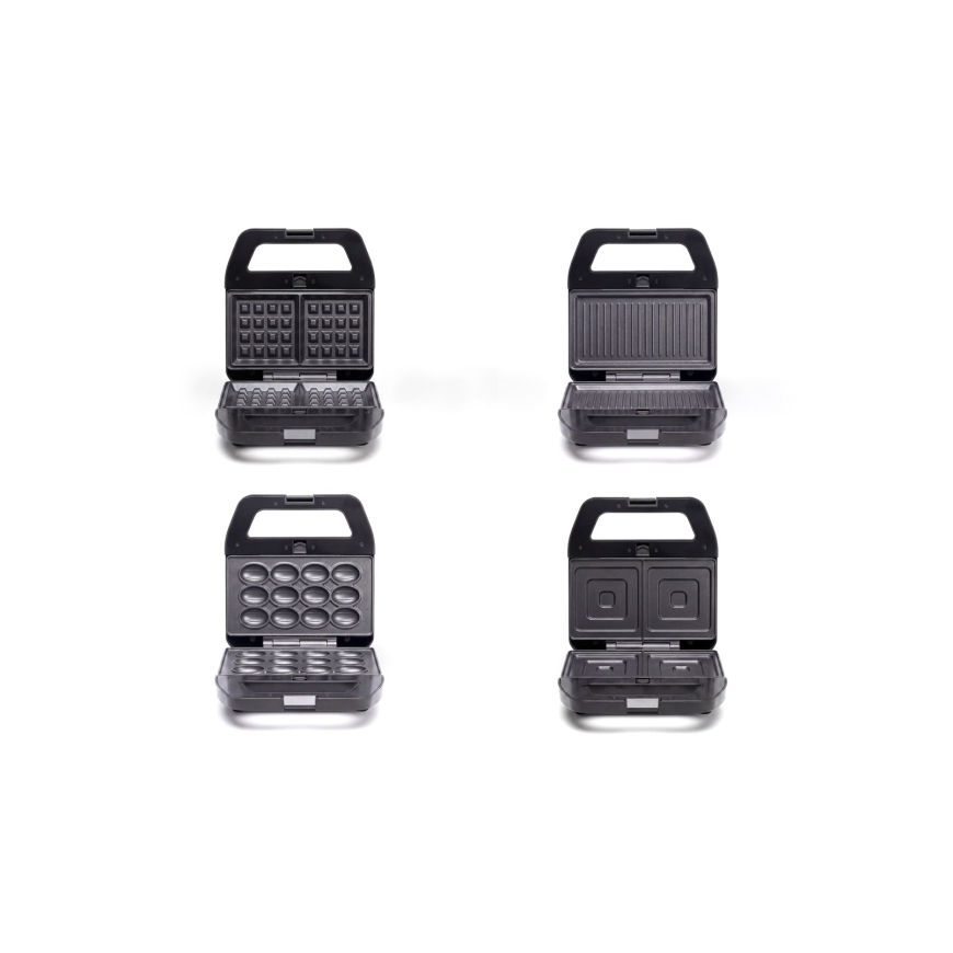 4 in 1 MELTO sendviču gatavotājs / sendviči, cepumi, rieksti, vafeles, grils / – 4