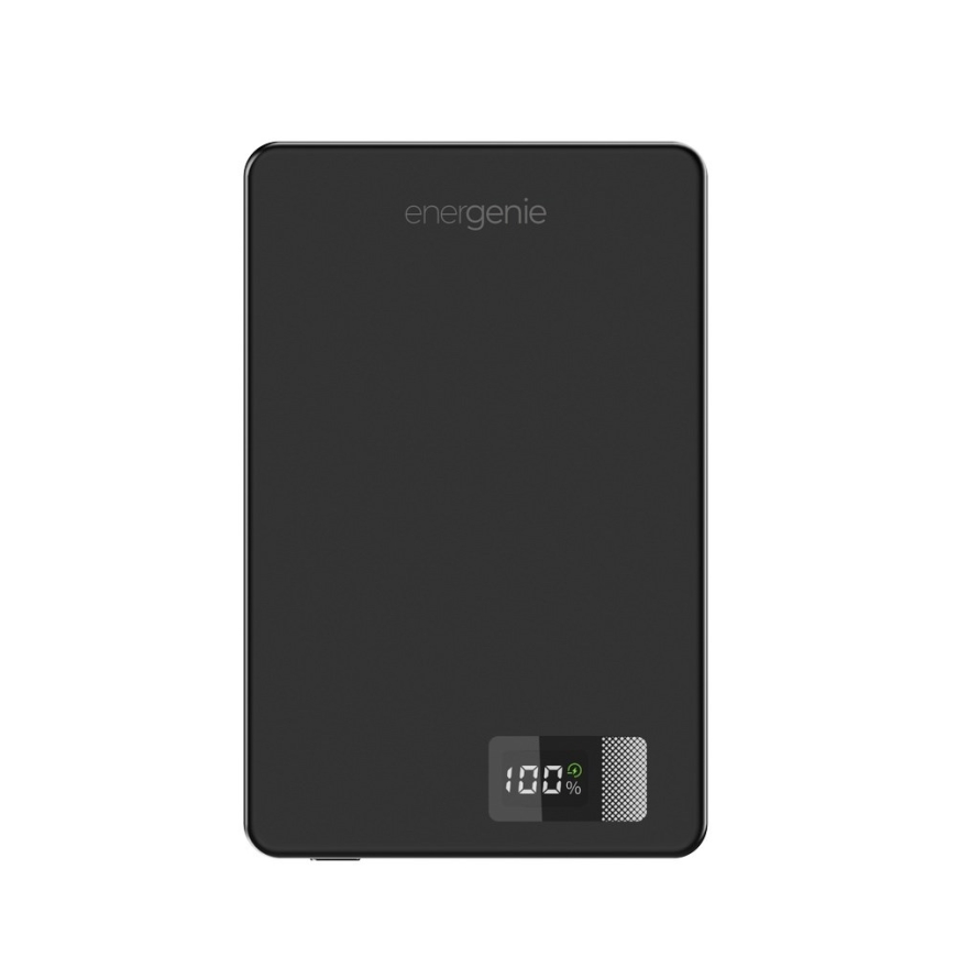 Gembird PB10-WPC15M-LCD-01 Магнитный беспроводной пауэрбанк с LCD, 15 Вт, 10000 мАч, черный – 3