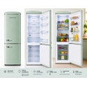 Ravanson LKK-315RM Retro Fridge 597 mm x 707 mm x 1943 mm | 315 l | Total No Frost | Energy Class E | mint Ravanson LKK-315RM Retro Fridge 597 mm x 707 mm x 1943 mm | 315 l | Total No Frost | Energy Class E | mint