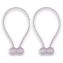 AmeliaHome Curtain Set Toronto, mauve color, 2 pcs