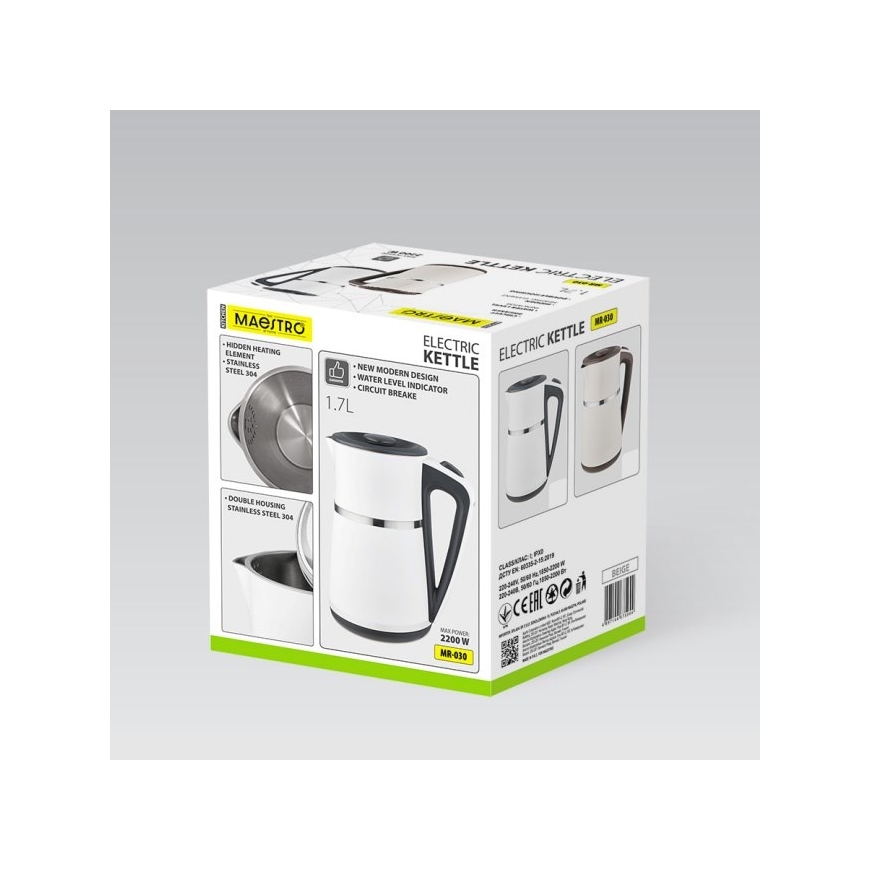 Elektrinis virdulys Maestro MR-030-White 1,7 L 2200 W – 5
