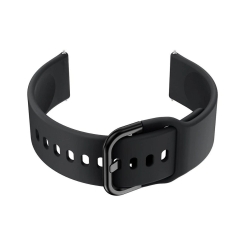 Pacific Guminis dirželis išmaniajam laikrodžiui 20mm - juodas/juodas