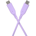 PremiumCord USB kabelis PREMIUMCORD USB-C uz USB-C, 60W, 480Mbps, silikons, violets, 1,5m PremiumCord USB kabelis PREMIUMCORD USB-C uz USB-C, 60W, 480Mbps, silikons, violets, 1,5m