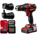 Einhell belaidis gręžtuvas/ūgio rinkinys TE-CD 18/45 3X-Li +22, 18V Einhell belaidis gręžtuvas/ūgio rinkinys TE-CD 18/45 3X-Li +22, 18V