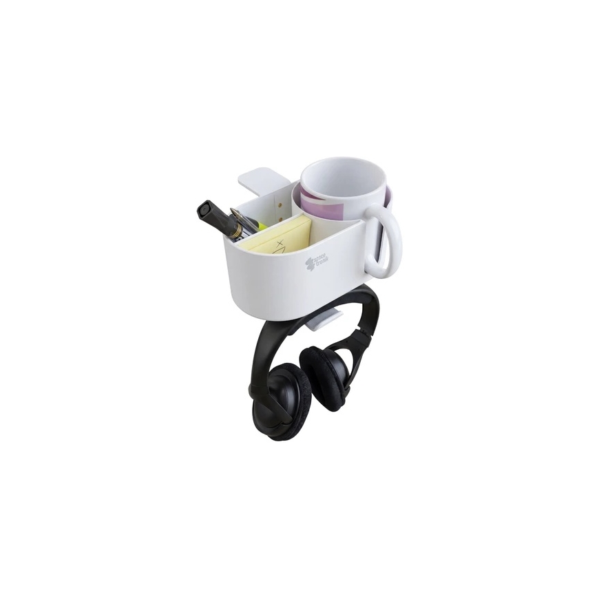 Spacetronik Side Table Organizer with Clip and W-Shaped Handle