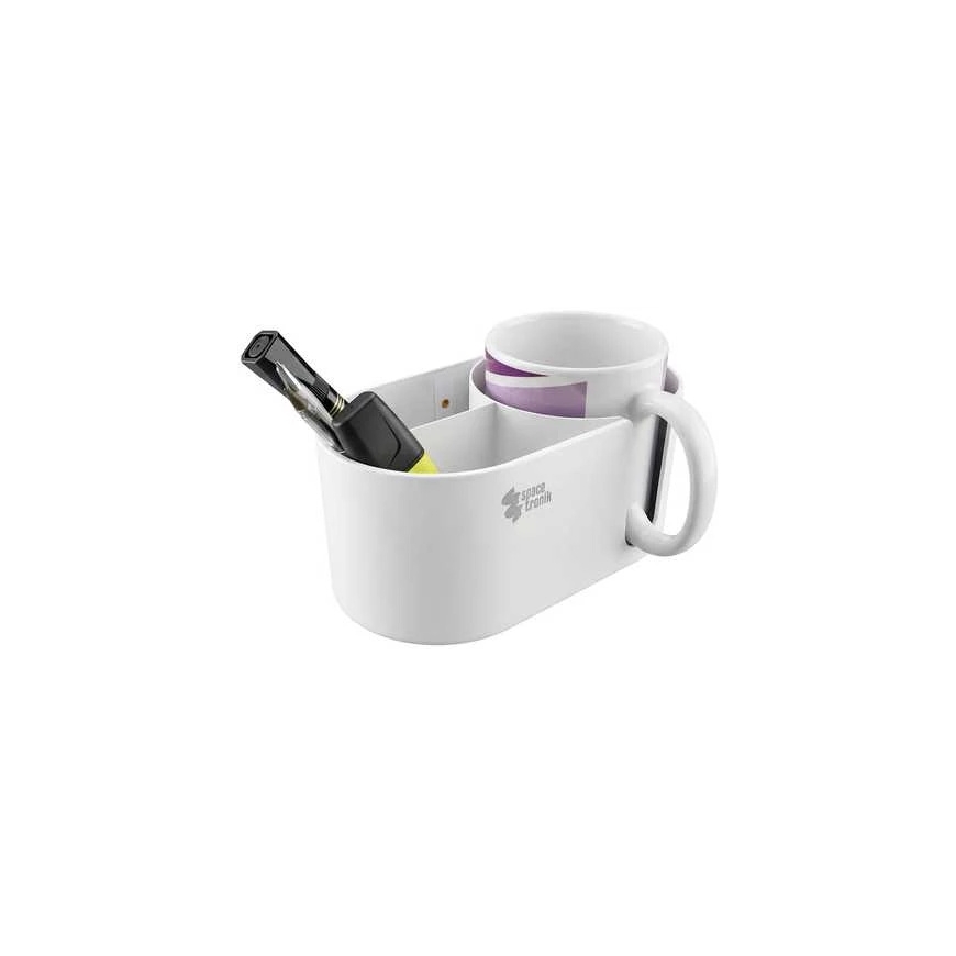 Spacetronik Side Table Organizer with Clip and W-Shaped Handle – 4