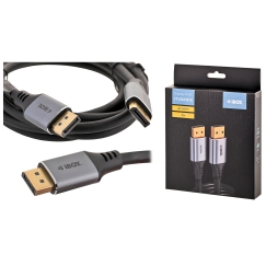iBox ITVDP013 DisplayPort-kaapeli 4K 60Hz kultapistoke 3 m