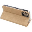 Чехол Oem LUNA Book Gold для Samsung Galaxy S23 золотого цвета