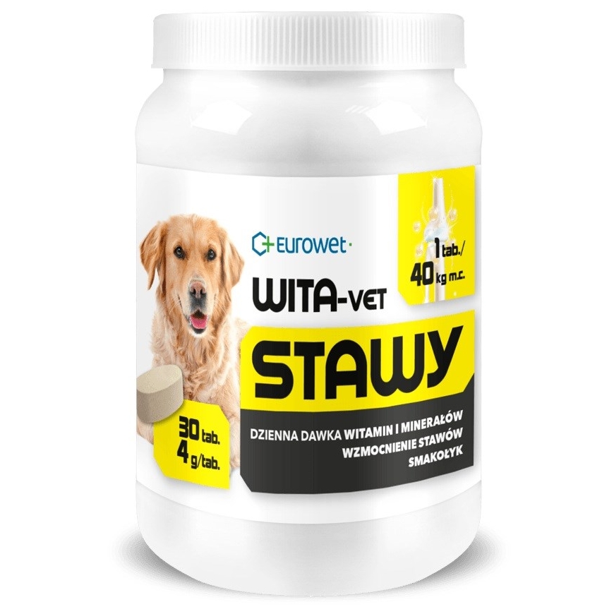 EUROWET Wita-Vet Locītavām - uztura bagātinātāji suņiem - 30 tabletes