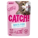 CATCH Balts zivis un burkānus mērcei - mitrā kaķu barība - 85g CATCH Balts zivis un burkānus mērcei - mitrā kaķu barība - 85g