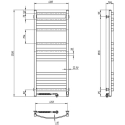 El.towel dryer Navin Avalon 480*1200 Sensor left white 12-103153-4812 El.towel dryer Navin Avalon 480*1200 Sensor left white 12-103153-4812
