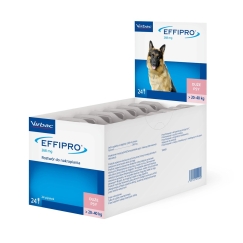 VIRBAC Effipro L (20-40 kg) - pilieni pret blusām un ērkšķiem suņiem – 24 gab.