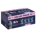 BRIT Premium by Nature Упаковка с высоким значением для стерилизованных кошек - влажный корм для кошек - 40x100г BRIT Premium by Nature Упаковка с высоким значением для стерилизованных кошек - влажный корм для кошек - 40x100г