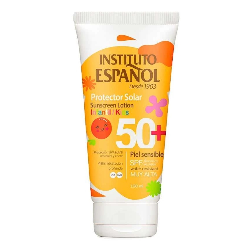 "Instituto Español" saules aizsargkrēms sejai bērniem SPF 50, 150 ml, jutīgai ādai