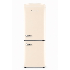 Ravanson LKK-315RM Retro Fridge 597 mm x 707 mm x 1943 mm | 315 l | Total No Frost | Energy Class E | Cream