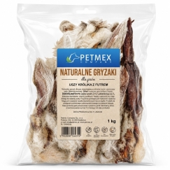 PETMEX truša ausis ar spalvu - suņu našķis - 1kg