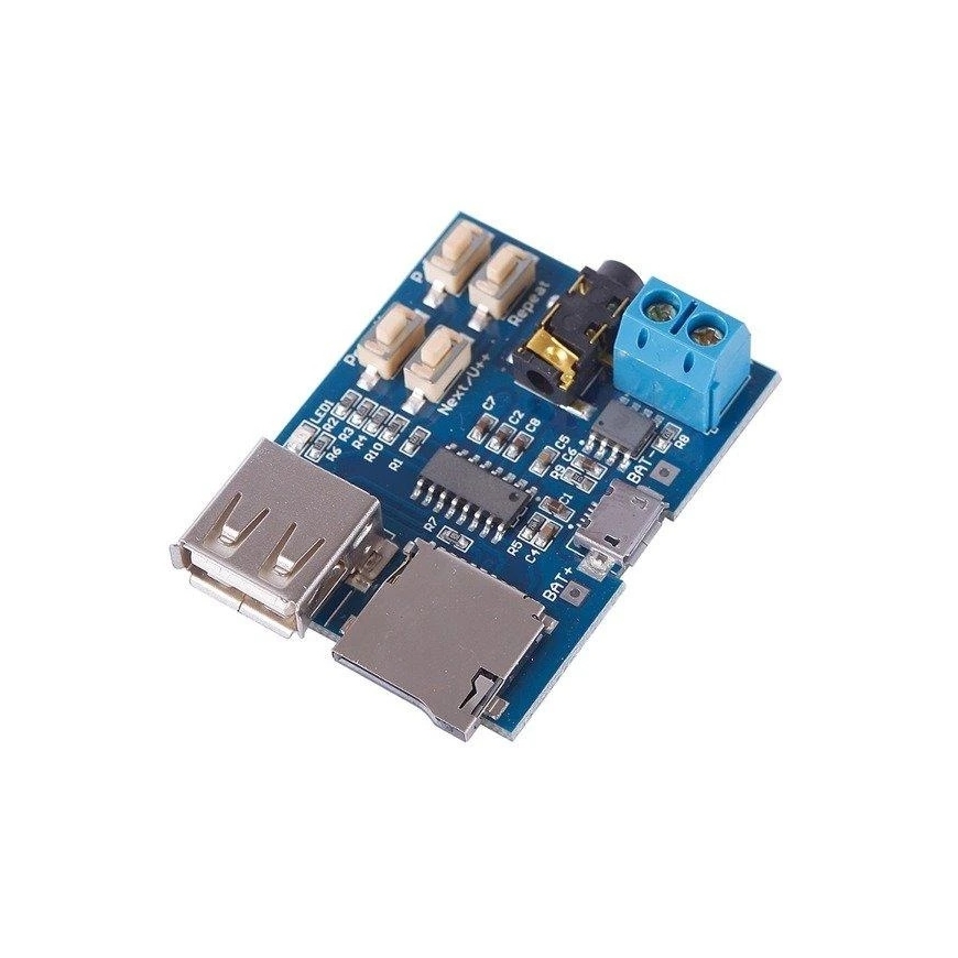 Oem MP3 player module with 2W amplifier, USB and card reader